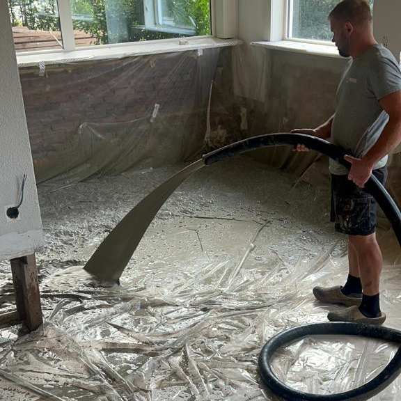 Schuimbeton storten